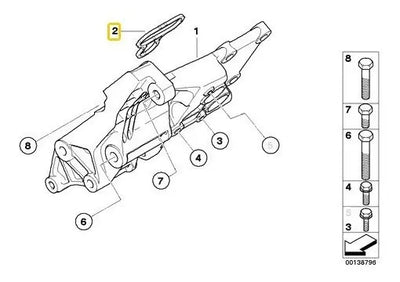 Junta Soporte Del Alternador Bmw 550i 745i 645 650 545 740