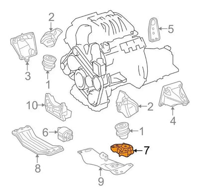 Soporte De Transmision Mercedes C300 E250 Cls63 C350 E400