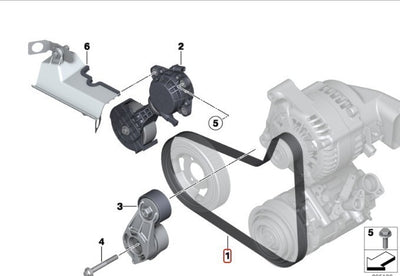 Banda Alternador Bmw 118i 2013 Al 2015 D