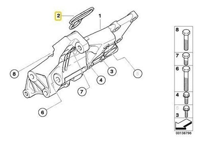 Junta Soporte Del Alternador Bmw 550 745i 645i 650 545 740