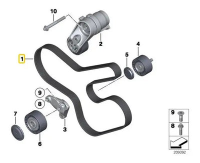 Banda De Alternador Bmw 535 740 235i