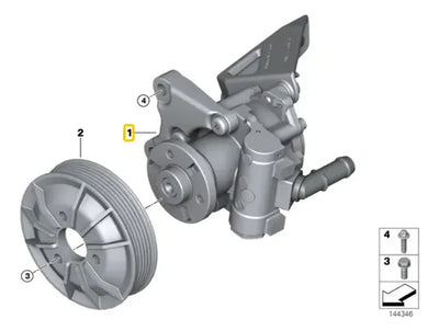Bomba De Direccion Hidraulica Bmw 125i 130i 325i 330i X1