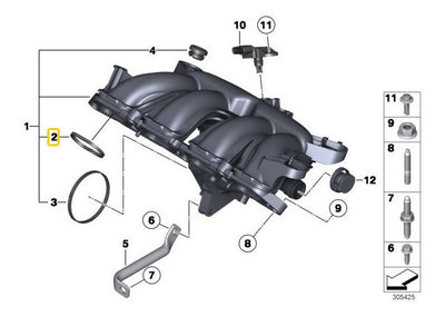 Empaque Multiple Admision Bmw 118 Mini Cooper Cooper S R56