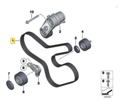 Banda De Alternador Bmw 235i 535i 740i M 135i 335i