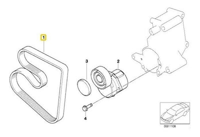 Banda De Bomba De Accesorios Bmw 318i Z3 1992 - 1998