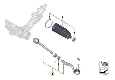Bieleta De Direccion Delantera Bmw X5 X6