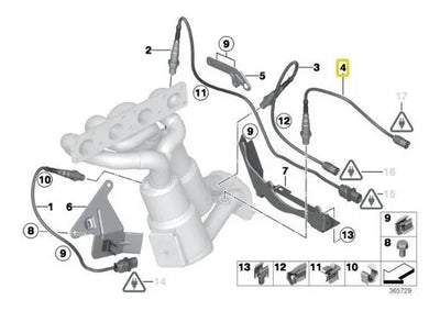 Sensor De Oxigeno Trasero Bmw 120i 525i 530i 535i