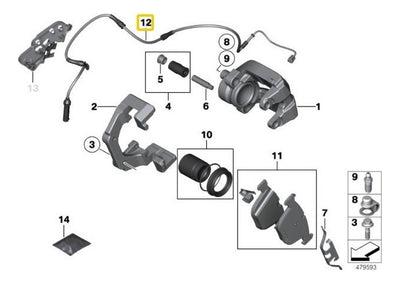 Sensor De Balatas Traseras Bmw 745i 740i 750i 750li 760li