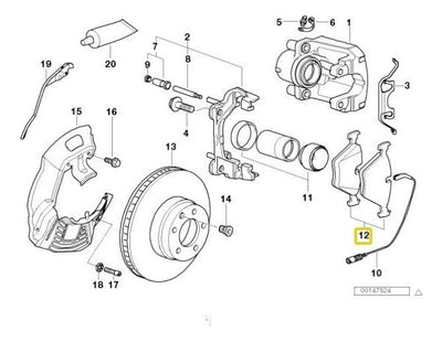 Balatas Frenos Delantros Bmw 528 525 530 540i M5 2000-2003