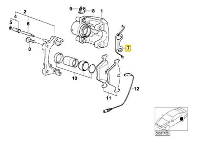 Seguro Balatas Frenos Traseros Bmw 325i X5 X1 X3 525i 328i