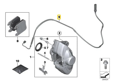 Sensor Balatas Frenos Trasero Bmw 125i 135i 328i 240i 430i