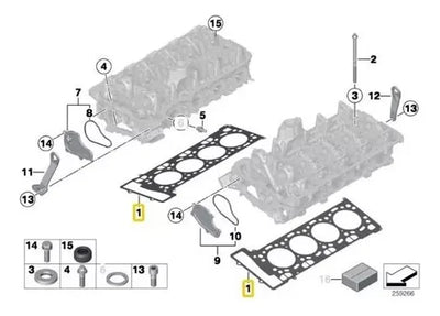Junta De Cabeza De Motor Bmw X5 X6 550i 750i 2008 - 2016