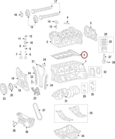 Junta Cabeza Motor Mercedes C300 Cla250 Gla250 C350 .