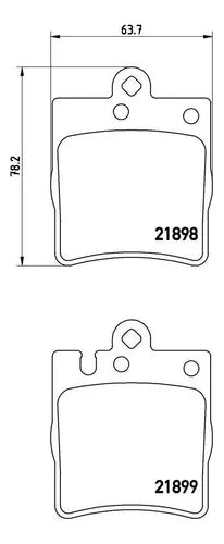 Balatas Frenos Traseros Mercedes C230 Clk320 Slk350 C320