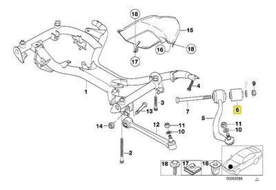 Buje Brazo Curvo Delantera Bmw 528i 728i M5 525i 730i 530i