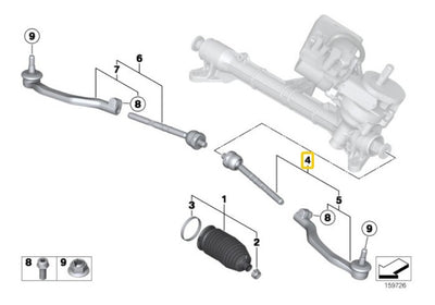 Bieleta Direccion Con Terminal Mini Clubman R56 R57 R58 R60