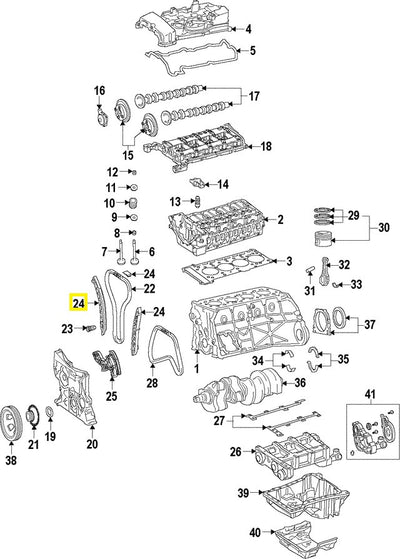 Guia De Cadena Mercedes Benz C250 Slk250 2012 - 2015
