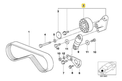 Tensor De Banda De Accesorios Bmw X5 2001 A 2002