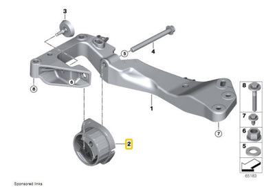 Soporte De Transfer Bmw X1 X3 2007 - 2015