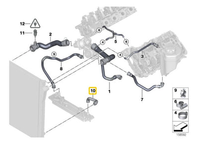 Manguera De Radiador Para Bmw X5 2007 - 2012