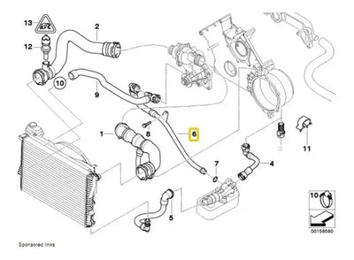 Manguera De Radiador Bmw 540i 735i 740i