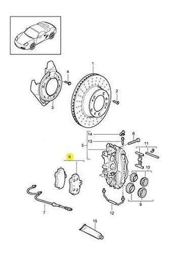 Balatas De Frenos Traseros Porsche 718 911 Boxster Cayman