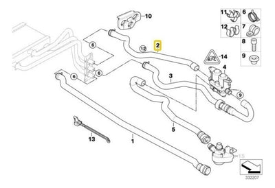 Mangera De Radiador Bmw 525i 645i 550i 650 530i 545i 04-10