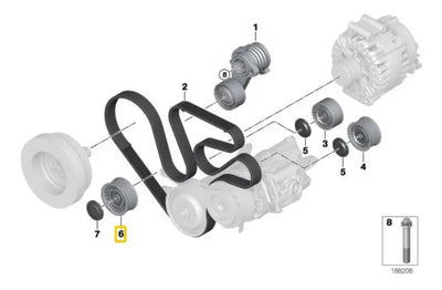Polea De Reenvio Para Bmw X6 740i 2009 - 2013