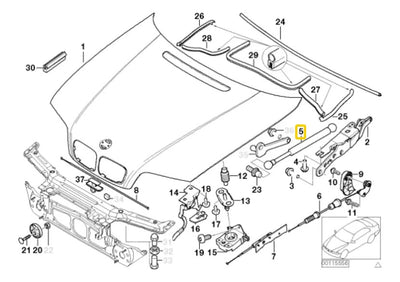 Amortiguador De Cofre Bmw 320i 323i 325i 330i 328i .
