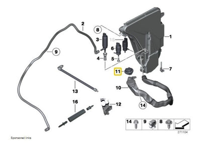 Tapon De Deposito Limpiaparabrisas Bmw 528i 550i 530i 520i