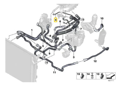 Manguera Deposito Anticongelante Bmw 420i 2017 Motor B48
