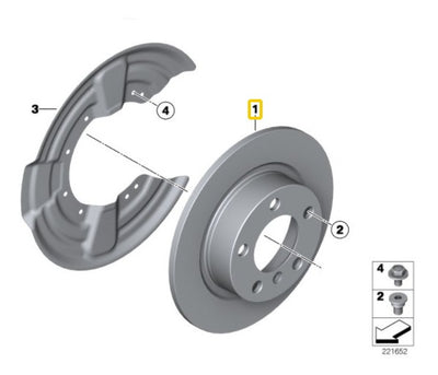 Disco Frenos Mini Cooper Cooper S Jcw R56 R57 R58 R59 R60