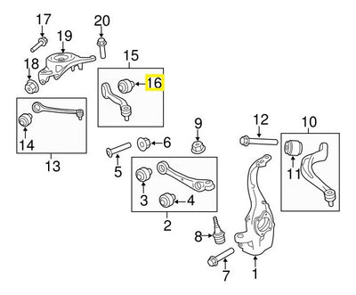 Buje Brazo De Suspension Superior Para Audi A4 2016