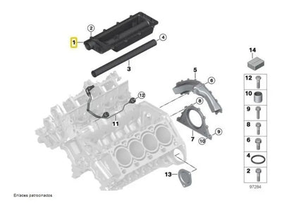 Tapa Cubierta Con Junta Bmw X5 550 745 645 650 545 740 750