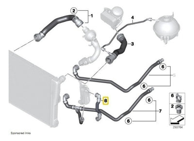 Manguera Refrigerante De Radiador Bmw X4 X3 2013 A 2018