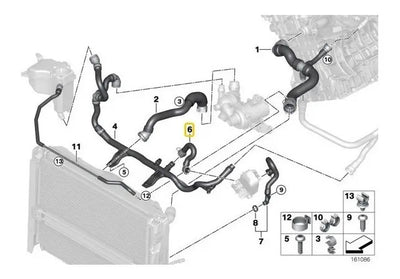 Manguera Enfriador Aceite Radiador Bmw 120i 2005 Al 2012