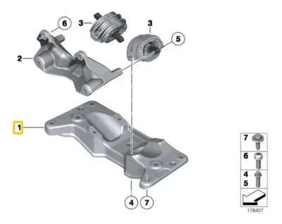 Soporte De Trasmisión Bmw 528i 550i 520i 750i 2011 Al 2018