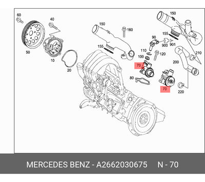 Termostato De Motor Mercedes Benz B200 2006 A 2011