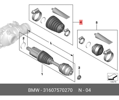 Cubre Polvo Lado Interior Bmw 118i 325i X1 220i 528i
