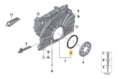 Reten Cigüeñal Trasero Bmw 120 330 X4 240i Mini Cooper F55