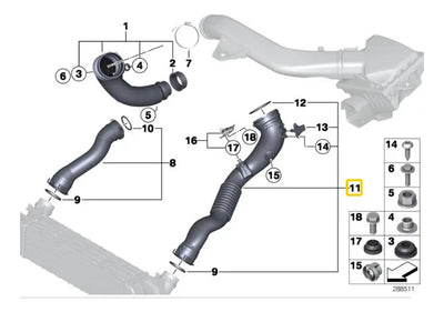 Manguera Aire Admision Bmw 135i 335i X3 X4 235i 435i M1