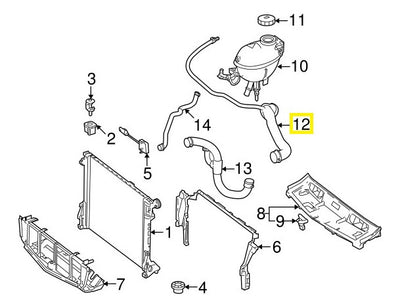 Manguera Superior De Radiador Mercedes C350 E350 Glk350
