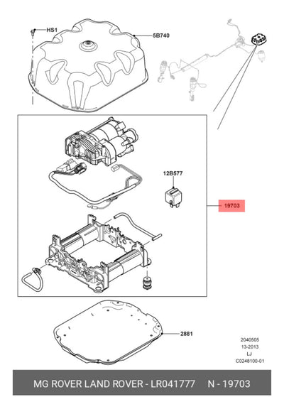 Compresor De Aire Suspension Land Rover Range Rover 2008